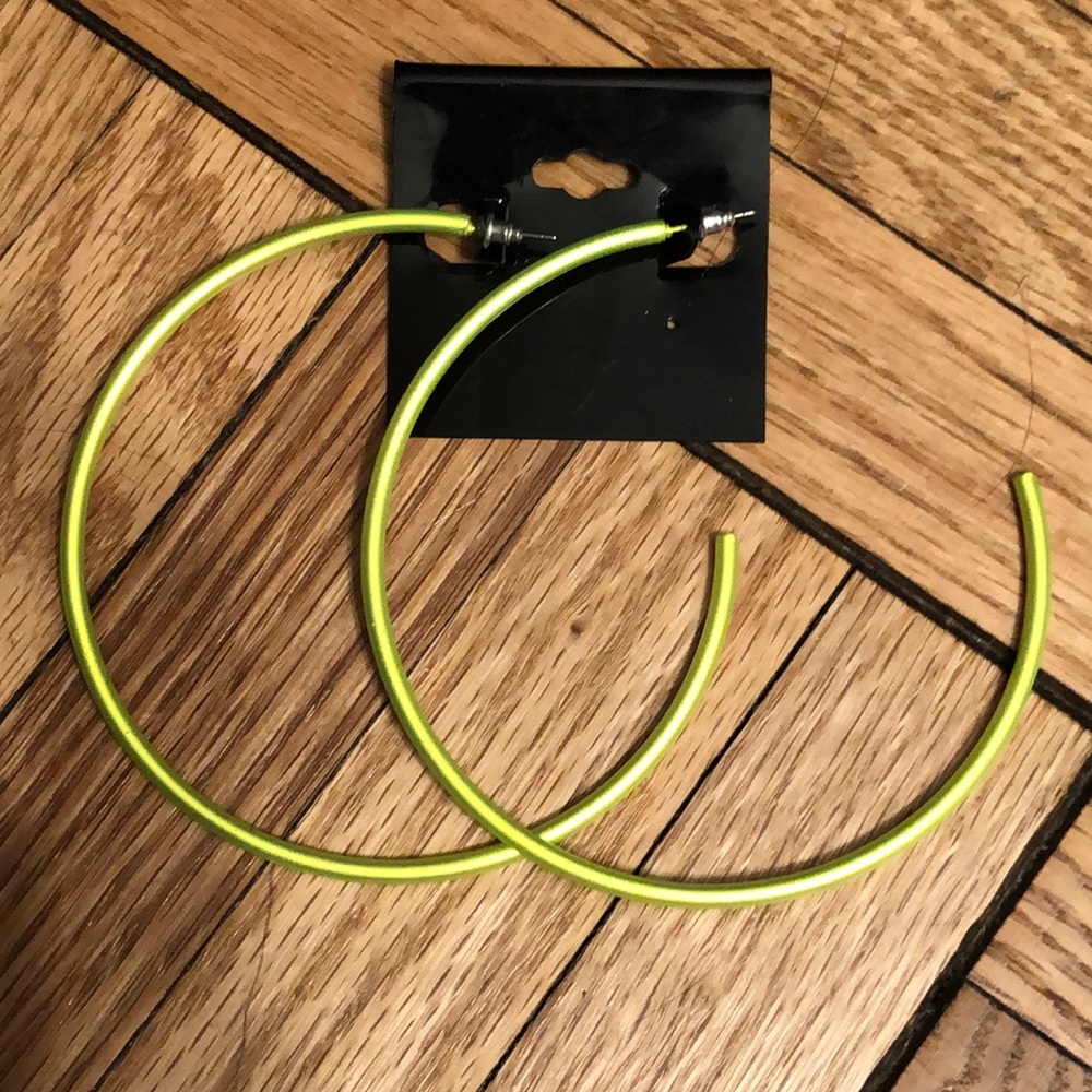 ASOS Neon oversized hoop earring